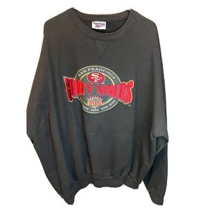 SF 49ERS XL VTG Sweatshirt 5 Time Super Bowl Champs NFL Football RARE 95
